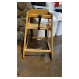 Restaurant Wooden GayChrome High Chair