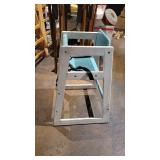 Blue and White High Chair