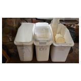 (3) Rubbermaid Ingredient Bins