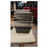 Assorted Stainless Steel Deep SteamTable Pans and Food Storage Containers