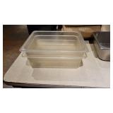 Assorted Stainless Steel Deep SteamTable Pans and Food Storage Containers