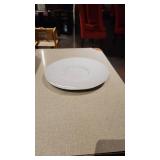 (10) White Extra Large Serving Plates