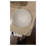 (16) White Slanted Catering Bowls