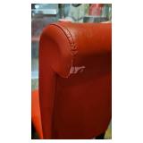 (4) Bright Red Dining Room Chairs