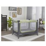 Dream On Me Zodiak Portable Playard with Carry Bag and Shoulder Strap, Grey/Green - Retail $69.99