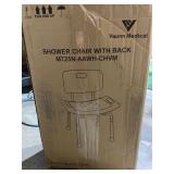 Vaunn Medical Spa Bathtub Adjustable Shower Chair Seat Bench with Removable Back -Retail $103.69