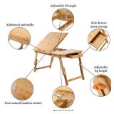 Laptop Desk NNEWVANTE Bamboo Bed Tray - Retail $50.29