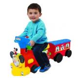 Kiddieland Disney Mickey Mouse - 2 In 1 Battery Powered Ride On Choo Choo Train With Caboose And Tracks - Retail: $65.00