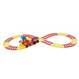 Kiddieland Disney Mickey Mouse - 2 In 1 Battery Powered Ride On Choo Choo Train With Caboose And Tracks - Retail: $65.00