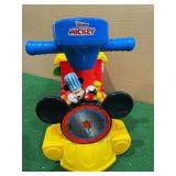 Kiddieland Disney Mickey Mouse - 2 In 1 Battery Powered Ride On Choo Choo Train With Caboose And Tracks - Retail: $65.00