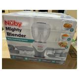 Nuby Mighty Blender, Baby Food Maker Set - Cool Gray - Retail $63.99