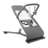 Baby Delight Go With Me Alpine - Deluxe Portable Bouncer - Charcoal Tweed - Retail $89.99