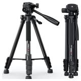 KINGJOY - Lightweight Flip Lock Video Tripod VT-860 with Three-way Head - Retail $64.99