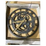 FirsTime & Co -  Oxidized Gears Wall Clock, American Crafted - Metallic Teal -  Retail $24.99