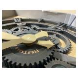 FirsTime & Co -  Oxidized Gears Wall Clock, American Crafted - Metallic Teal -  Retail $24.99