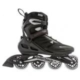 Rollerblade Zetrablade Mens Adult Fitness Inline Skate - Size 10 - Black/ Silver - Retail:$129.00