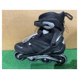 Rollerblade Zetrablade Mens Adult Fitness Inline Skate - Size 10 - Black/ Silver - Retail:$129.00