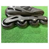 Rollerblade Zetrablade Mens Adult Fitness Inline Skate - Size 10 - Black/ Silver - Retail:$129.00