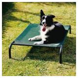 The Original Coolaroo Elevated Pet Dog Bed for Indoors & Outdoors - Medium /Brunswick Green - Retail: $25.37