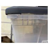 Homz - 56 Quart SnaplockÂ® Storage Container - Clear Base and Grey Lid (Set of 2) - Retail $31.99