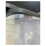 Homz - 56 Quart SnaplockÂ® Storage Container - Clear Base and Grey Lid (Set of 2) - Retail $31.99