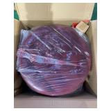 HomePop - Tufted Round Storage Ottoman - Large /Red - Retail $118.49