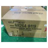 HomePop - Tufted Round Storage Ottoman - Large /Red - Retail $118.49