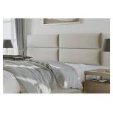 Vant - Upholstered Wall Panels - King/Cal King Size Wall Mounted Headboards - Plush Velvet Sand Storm - (Pack of 4 Panels) - Retail $209.00
