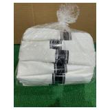 Pre Rolled Silver Plastic Cutlery - 50 Pack Disposable Plastic Utensils, Wrapped Silverware Set with 50 Forks, 50 Knives, 50 Spoons and 50 Napkins for Party and Wedding -Retail $39.99