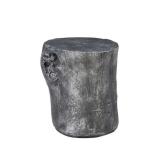 Powell Hunter Stump End Table Stool - Silver -Retail $145.99