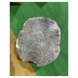 Powell Hunter Stump End Table Stool - Silver -Retail $145.99