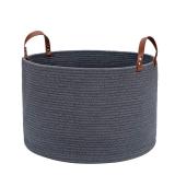 Large Cotton Rope Basket for Storage - Grey - Retail:$29.99