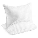 Beckham Hotel Collection Bed Pillows for Sleeping - King Size, Set of 2 - Soft, Cooling, Luxury Gel Pillow for Back, Stomach or Side Sleepers