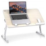 Laptop Bed Tray Table, Adjustable Laptop Stand, Portable Lap Desks with Foldable Legs