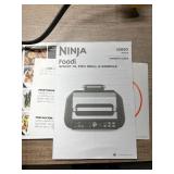 Ninja IG651 Foodi Smart XL Pro 7-in-1 Indoor Grill/Griddle Combo, use Opened or Closed, with Griddle, Air Fry, Dehydrate & More, Pro Power Grate, Flat