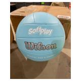 Wilson Soft Play Outdoor Volleyball, Official Size, Blue