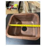 Monarch Adobe 17090 Pure Copper Hand Hammered Highball Prep / Kitchen Sink