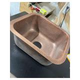 Monarch Adobe 17090 Pure Copper Hand Hammered Highball Prep / Kitchen Sink