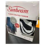 Sunbeam Electric Heated Fleece Throw, 60 x 50 Inches (TSF8TPR90133A0)