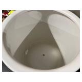 Rivet Mid-Century Ceramic Planter with stand