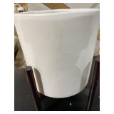 Rivet Mid-Century Ceramic Planter with stand