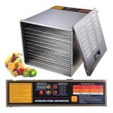 Commercial Food Dehydrator 10 Tray Stainless Steel 55L Fruit Meat Jerky Dryer
