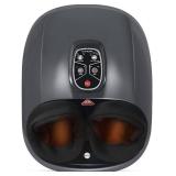 QUINEAR Shiatsu Foot Massager with Heat Compression and Deep Kneading Helpful for Circulation and Pain Relief - 6 Massage Intensities 2 Kneading Speeds 2