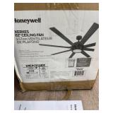 Honeywell Xerxes 62" Oil Rubbed Bronze LED Remote Control Ceiling Fan, 8 Blade, Integrated Light