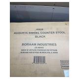 Boraam Augusta 24" Swivel Counter Stool, Black