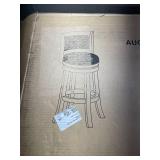 Boraam Augusta 24" Swivel Counter Stool, Black