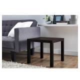 Mainstays Parsons Square End Table, Espresso