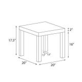 Mainstays Parsons Square End Table, Espresso