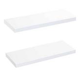 AMADA HOMEFURNISHING Floating Shelves White, 24 Inch Large Wall Shelf