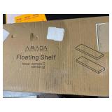 AMADA HOMEFURNISHING Floating Shelves White, 24 Inch Large Wall Shelf